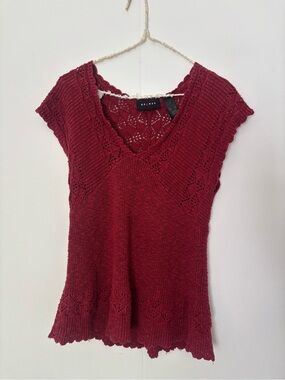 Axcess Burgundy Knit Top